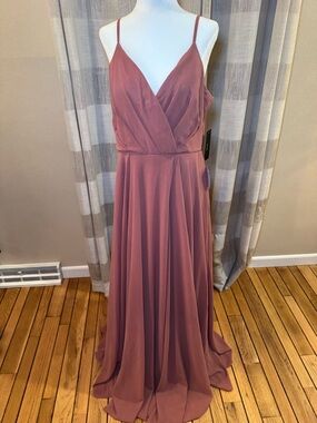 Lulus All About Love Rusty Rose Maxi Dress